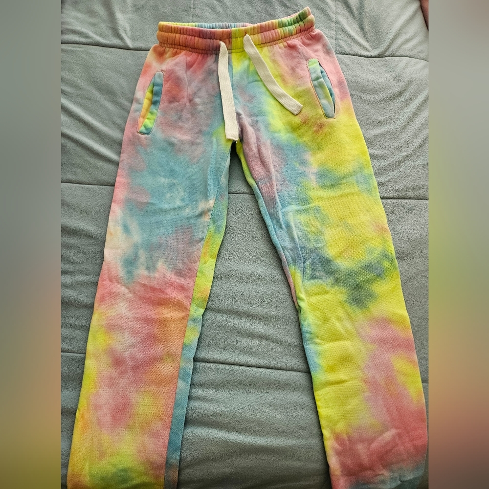 Womens neon tie dye sweats